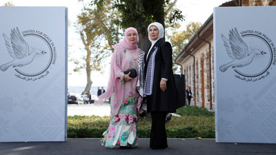 Emine Erdoğan dünya liderlerinin eşlerini Gazze için bir araya getirdi
