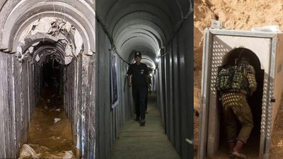İsrail'in Hamas komuta merkezi olduğunu iddia ettiği tünelleri kim yaptı? Gazze'deki gazeteciler tünellerde