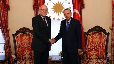 Cumhurbaşkanı Recep Tayyip Erdoğan Lübnan Başbakanı Necib Mikati ile bir araya geldi