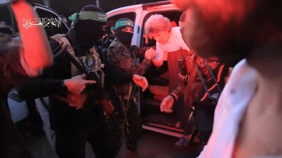 Rehineleri serbest bırakan Hamas o görüntüleri paylaştı