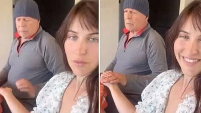 Demans hastalığı ile mücadele eden Bruce Willis ile kızının çektiği video duygulandırdı
