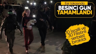Geçici ateşkeste 5. gün: Hamas 10, İsrail 30 esiri serbest bıraktı