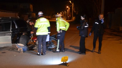 Konya'da otomobil ve motosiklet çarpıştı: 1 yaralı