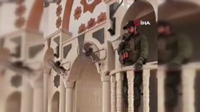 Cenin kentinde bir camiye baskın düzenleyen İsrail askerleri burada Yahudi duası okudu