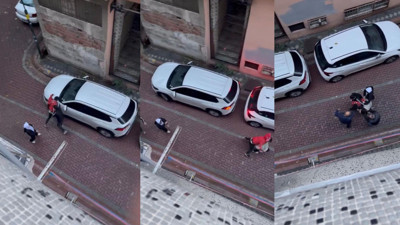 Zeytinburnu'nda kaput çökerten yumruk kamerada