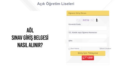 AÖL sınav giriş belgesi nasıl alınır? Açık Lise 2023/1. dönem sınavı ne zaman, bu hafta sonu mu?