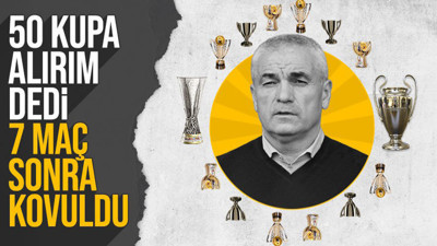 Beşiktaş'ta 50 kupa alırım demişti! Rıza Çalımbay dönemi 7 maç sürdü