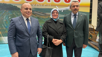Rize-Artvin Havalimanı'nın 1 milyonuncu yolcusu törenle karşılandı