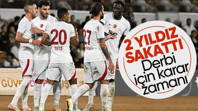 Galatasaray'ın 2 yıldızı Fenerbahçe derbisinde oynayacak mı? Son karar...