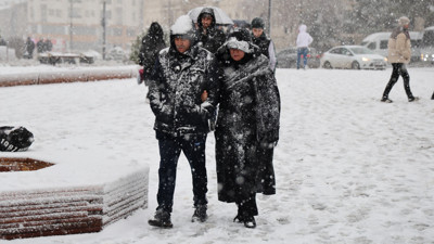 Sivas'a kar yağması ile birlikte kartpostallık görüntüler oluştu