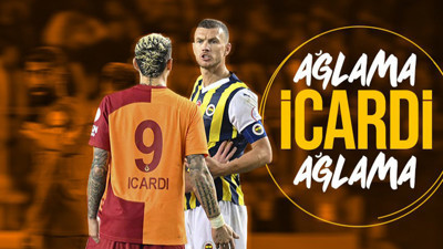 Fenerbahçeli Dzeko'dan Galatasaray ve Icardi'ye olay cevap! "Penaltı için ağlıyorlar"