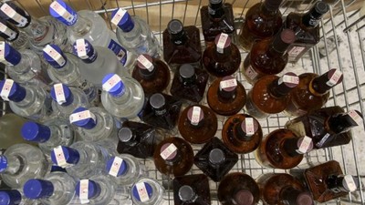 Tekirdağ'da sahte alkol denetimlerinde 1190 litre içki ele geçirildi