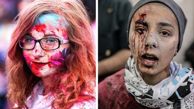 Dünyanın iki yüzü! Gazze'de insanlık dramı Batı'da festival....