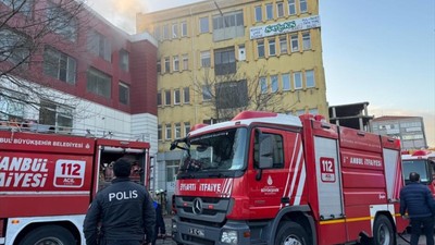 Güngören'de iş yeri yangını! Müdahale sonucu söndürüldü