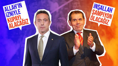 Galatasaray-Fenerbahçe finali öncesi Dursun Özbek ve Ali Koç'tan iddialı sözler