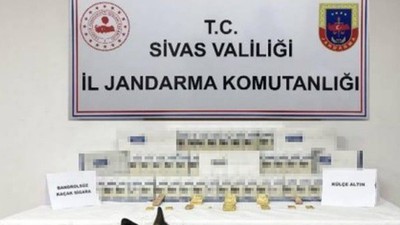 Sivas'ta arama yapılan yolcu otobüsünden külçe külçe altın çıktı