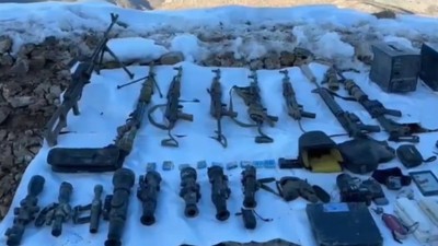 MSB, Pençe Kilit Operasyonu bölgesinde teröristlere ait bir mağara tespit etti