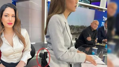 İsrailli spikerden silahlanma çağrısı! Önce yayına silahla çıktı, sonra poligondan fotoğraf paylaştı