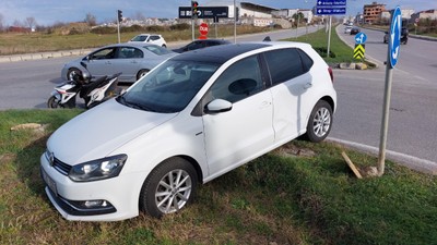 Samsun'da otomobil ile motosiklet çarpıştı: 2 yaralı
