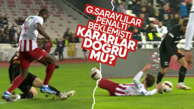 Galatasaraylılar Sivasspor deplasmanında penaltı beklemişti! Kararlar doğru mu?