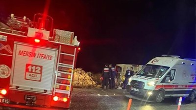 Mersin'de yolcu otobüsü devrildi! Katliam gibi kazada çok sayıda ölü ve yaralı var