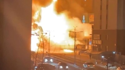 Moğolistan'da feci olay! Yakıt taşıyan tanker patladı