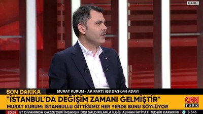 Murat Kurum elindeki son anketi canlı yayında paylaştı!