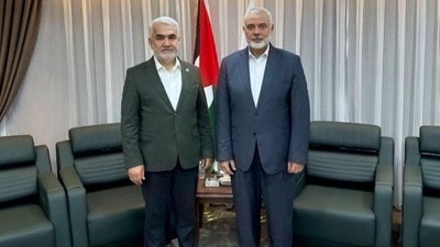 HÜDA PAR Genel Başkanı Zekeriya Yapıcıoğlu HAMAS lideri Heniyye'yle görüştü!