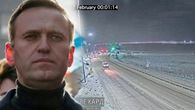 Rus muhalif Alexei Navalny'nin cenazesinin konvoy halinde morga götürülme anı kameralarda