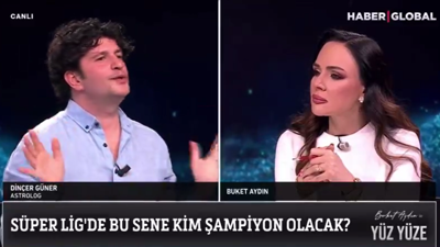 Ünlü astrolog Dinçer Güner, Buket Aydın'ın programında Süper Lig şampiyonunu açıkladı