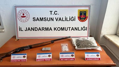 Samsun'da jandarma tarafından uyuşturucu operasyonu