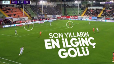 Alanyaspor - Trabzonspor maçına damga vurdu! Böyle gol görülmedi