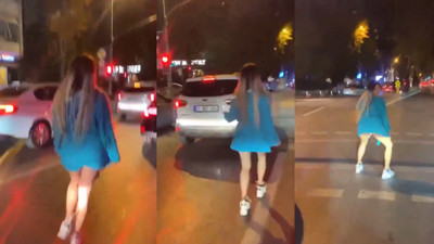 Tık almak uğruna trafikte bornozuyla twerk yaptı! O anlar sosyal medyada gündem oldu