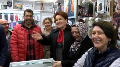 Esnaf ziyaretinde vatandaştan Akşener'e sitem: Masaya neden geri döndünüz?