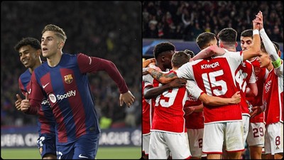 Devler Liginde gecenin maçları: Barcelona - Napoli ve Arsenal - Porto maç özeti izle!