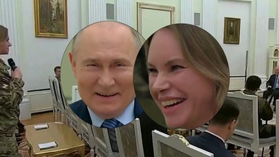 Putin'den askeri üniformalı kadına iltifat: Birisi sana askeri üniformanın yakıştığını söyledi mi?