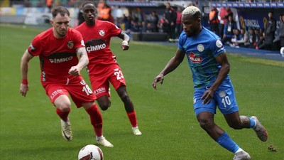 Çaykur Rizespor Gaziantep'e 3 attı 3 aldı