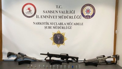 Samsun'da 3 kişi ruhsatsız tüfeklerle yakalandı