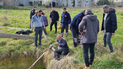 Sinop'ta bir vatandaş, köpeği kurtarmaya giderken sulama kanalında boğulma tehlikesi yaşadı