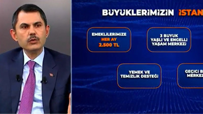 AK Parti'nin İBB adayı Murat Kurum canlı yayında emeklilere müjdeyi verdi