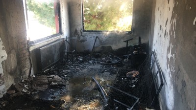 Aydın'da bir evde yangın çıktı! 2 kişi dumandan etkilendi