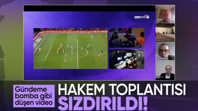 Gündeme bomba gibi düşen video! Galatasaray-Antalyaspor maçının hakem toplantısı sızdırıldı!