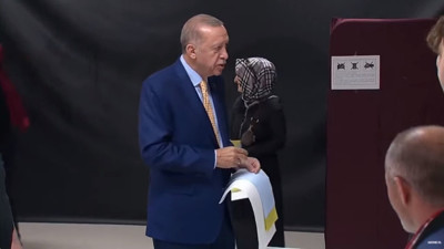 Cumhurbaşkanı Erdoğan sandık başında