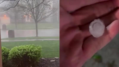 ABD’yi fırtına vurdu, Texas’ta ceviz büyüklüğünde dolu yağdı