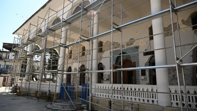 Osmaniye'de depremden hasar gören 134 yıllık cami restore ediliyor