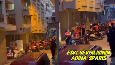 Eski sevgilisinin evine farklı yerlerden sipariş yolladı