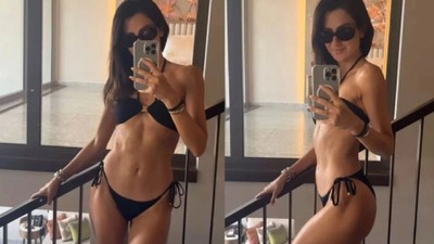 Ünlü oyuncu Nesrin Cavadzade'nin bikinili paylaşımı olay oldu