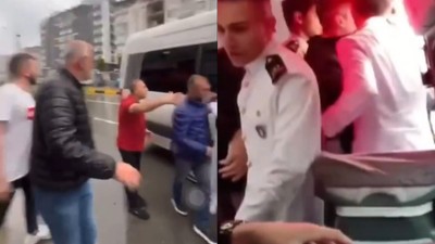 Minibüs şoförleri özel servis kiralayan üniversite öğrencilerine kızdı, yol keserek darp etti