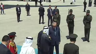 Cumhurbaşkanı Erdoğan, Beştepe'de Kuveyt Emiri'ni karşılıyor