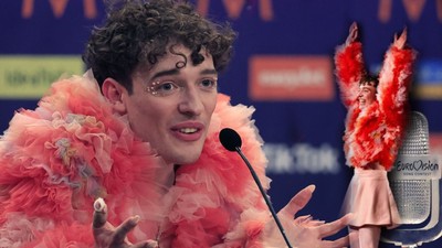 Eurovision'un kazananı LGBT+ lobisi oldu! Saten etek ve tüylü ceket Nemo'ya birinciliği getirdi